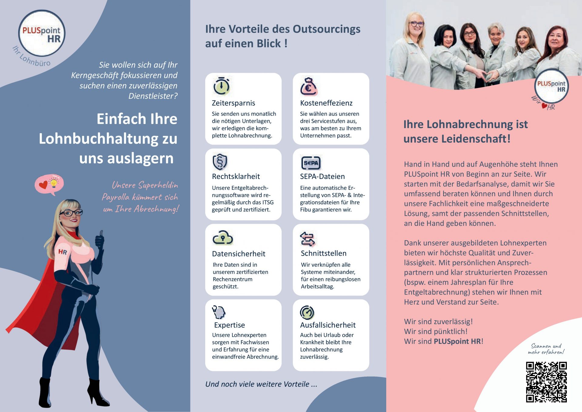 Flyer - PLUSpoint HR als Ihr starkes Lohnbüro - Seite 1