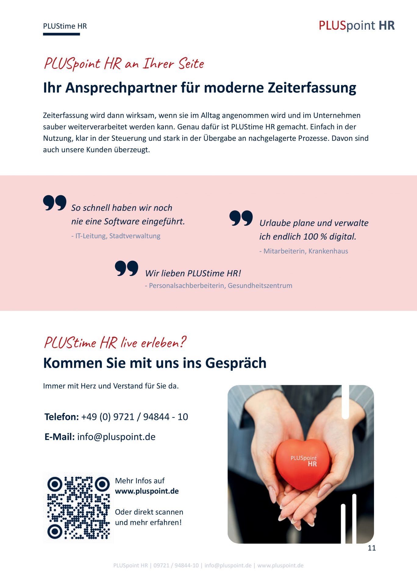 Kundenerfahrungen über Zeiterfassung mit PLUStime HR